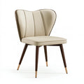 Sedia da pranzo 52 x 62 x 88 cm effetto pelle beige stile moderno