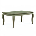 Tavolo da pranzo 160 x 80 x 76 cm in legno verde salvia - stile classico