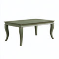 Tavolo da pranzo 160 x 90 x 75 cm in legno verde stile classico