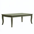 Tavolo da pranzo 180 x 90 x 76 cm in legno verde salvia - stile classico